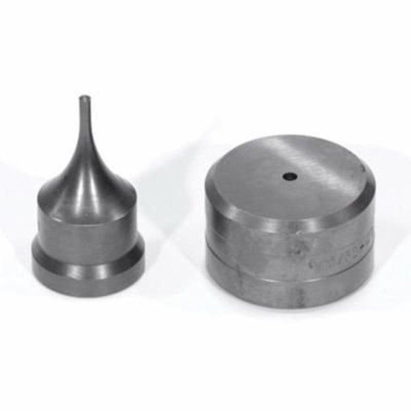 Punch And Die Set,  Round,  18 In Punch,  532 In Die Sizes Included,  2 Piece,  For Use With Standard