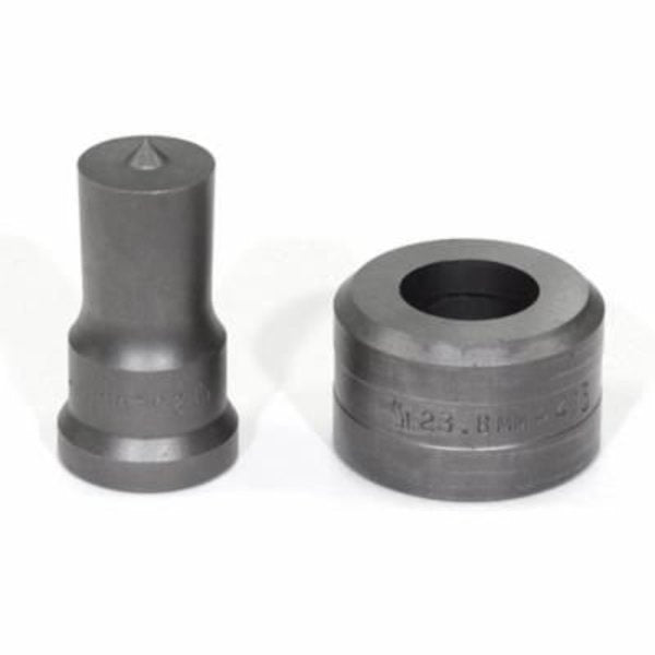 Punch And Die Set,  Round,  23 Mm Punch,  238 Mm Die Sizes Included,  2 Piece,  For Use With Standard