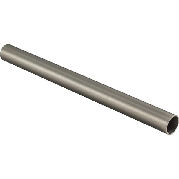 Satin Nickel 1-5/16" Diameter x 8' Round Aluminum Closet Rods 24PK