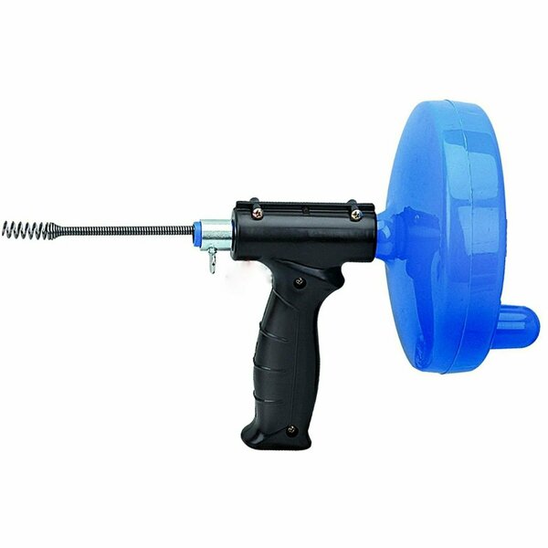 0.25 in. x300 in. Blue Stainless Steel-Plastic Drain Auger