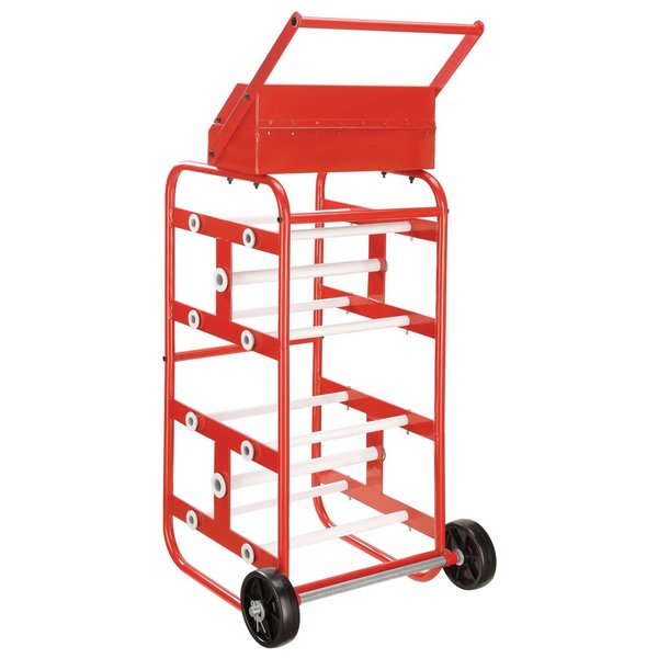 Wire Reel Caddy,  14W x 16D x 31H,  Orange