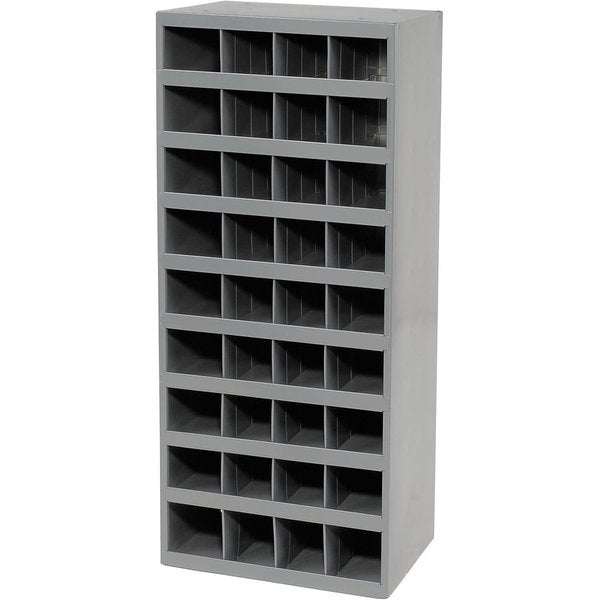 Steel Storage Parts Bin Cabinet,  Open Front,  36 Compartments