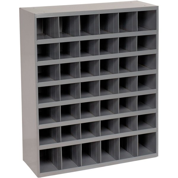 All-Welded Steel Bin Shelving - 33-3/4x12x42 - 42 5-3/8x11-7/8x5-1/2 Bins