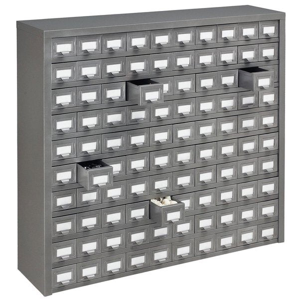100 Drawer Cabinet,  Steel,  36x9x34-1/2