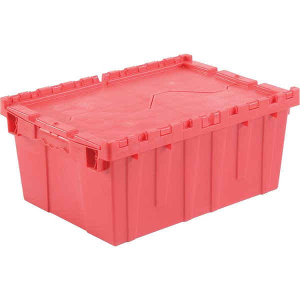 Distribution Container With Hinged Lid,  21.9x15.3x9.7,  Red