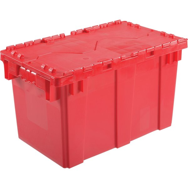 Distribution Container With Hinged Lid,  22-3/8x13x13,  Red