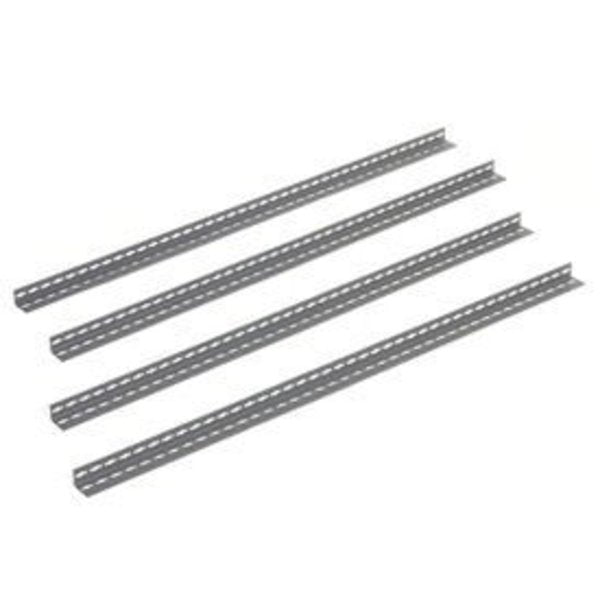 6' High Angle Post,  Gray,  4PK