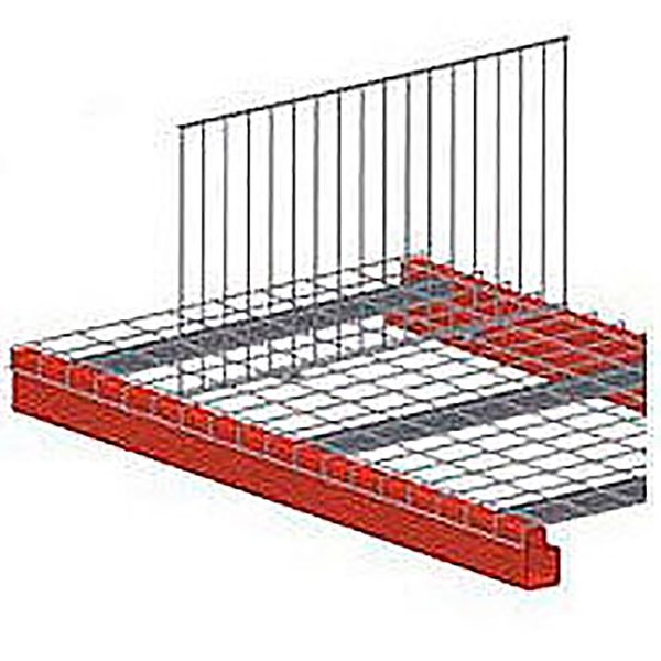 Pallet Rack Wire Deck Divider,  34D x 18H