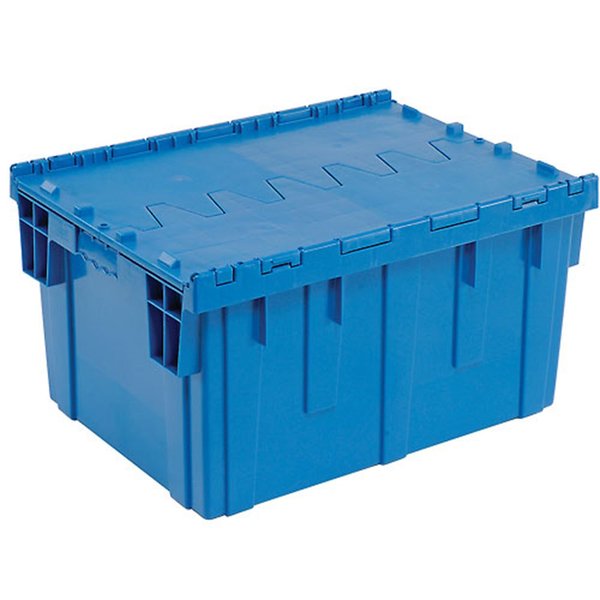 Blue Distribution Container With Hinged Lid 28-1/8x20-3/4x15-5/8