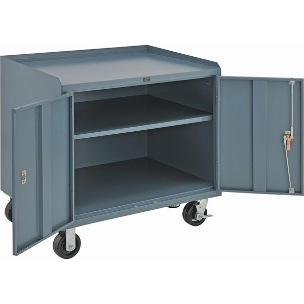 Mobile Cabinet Bench,  36 X 26,  Gray