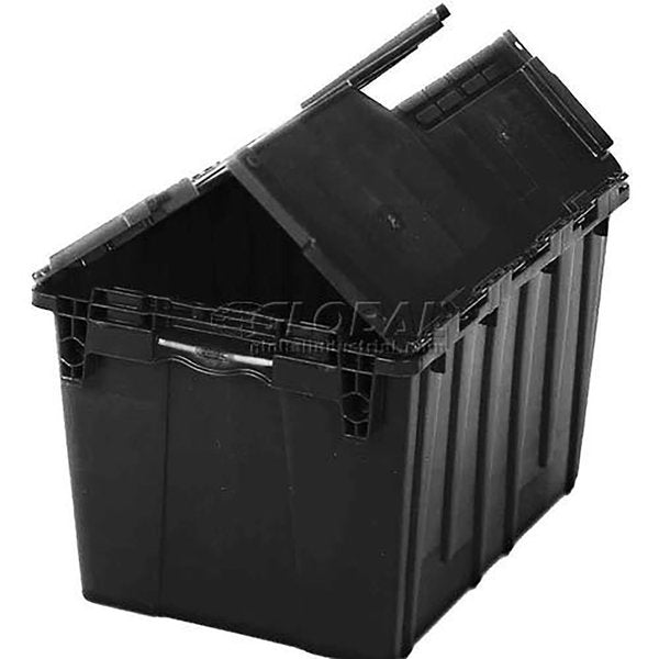 Flipak Distribution Container,  26-7/8 x 17 x 12-5/8,  Recycled Black