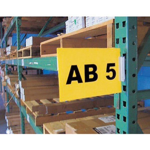 Warehouse Aisle Pallet Rack Sign Kit - 5-1/2x8-1/2 - White