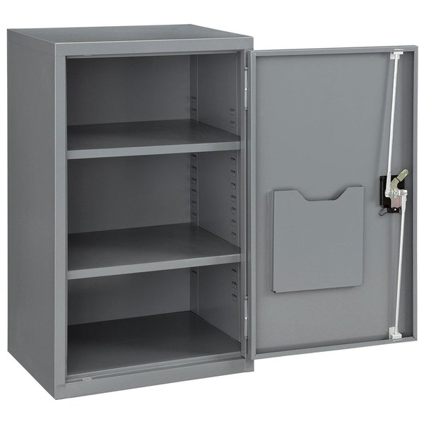 Assembled Wall Storage Cabinet,  19-7/8x14-1/4x32-3/4,  Gray