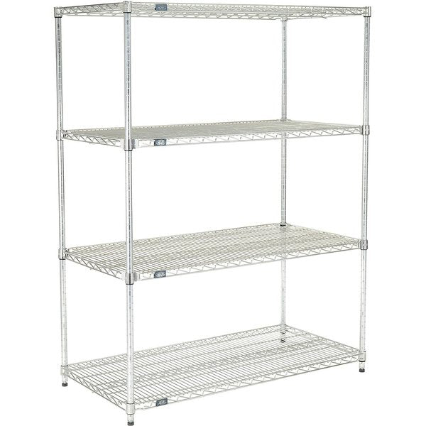 Quick Adjust Wire Shelving,  Poly-Z-Brite,  72 x 18 x 74