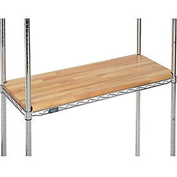 48W x 24D x 1Thick Hardwood Deck Overlay for Wire Shelving