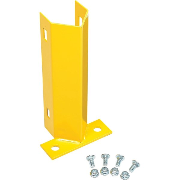 12H Pallet Rack Frame Guard with Hardware - Yellow