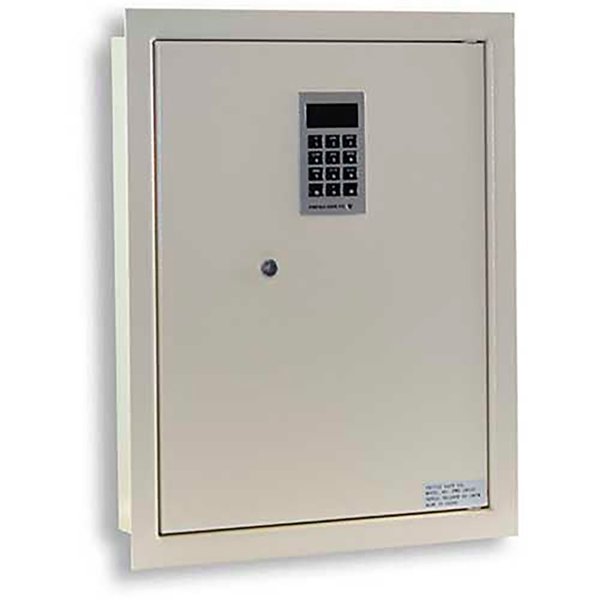 Protex Electronic Wall Safe,  3-7/8W x 14-1/8D x 18-1/4H,  Beige