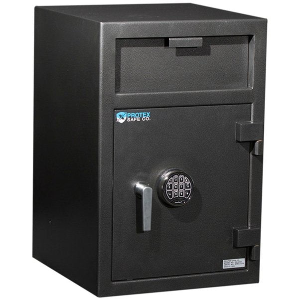 Protex Large Front Loading Depository Safe With Electronic Lock,  20 x 20 x 30,  Gray