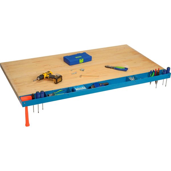 60W Workbench Tool Organizer and Sorting Tray,  Blue