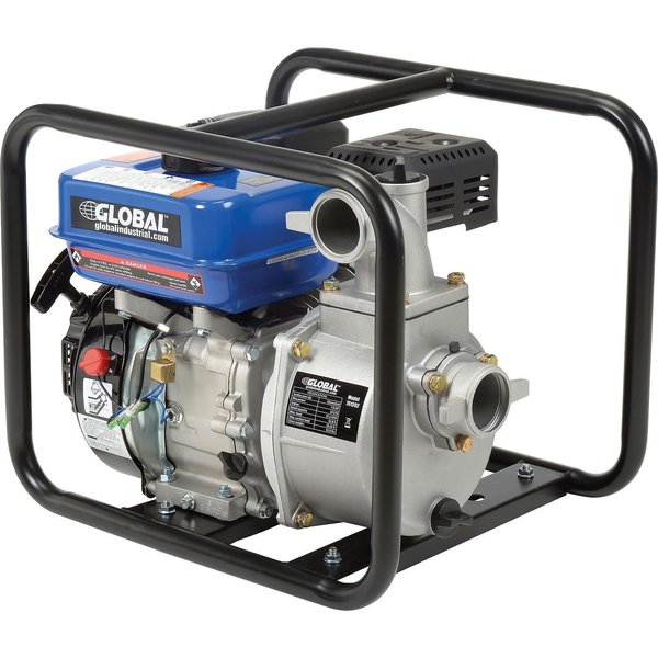 7HP Portable Gasoline Water Pump, 2 Intake/Outlet