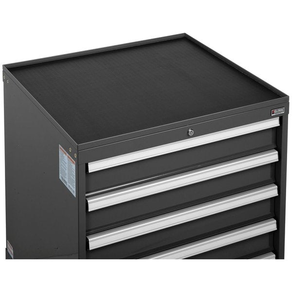 Top Tray w/Vinyl Mat for 30Wx27D Modular Drawer Cabinet Black
