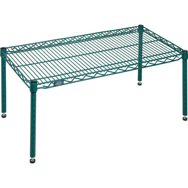 Poly-Green Wire Dunnage Rack,  36W x 18D x 14H