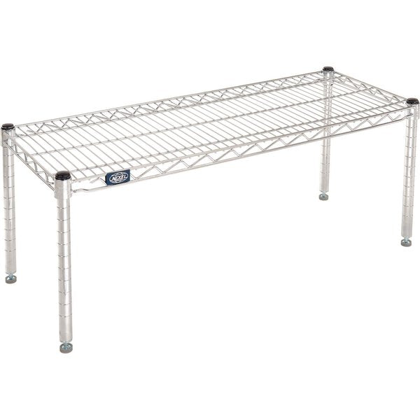 Chrome Wire Dunnage Rack,  36W x 14D x 14H