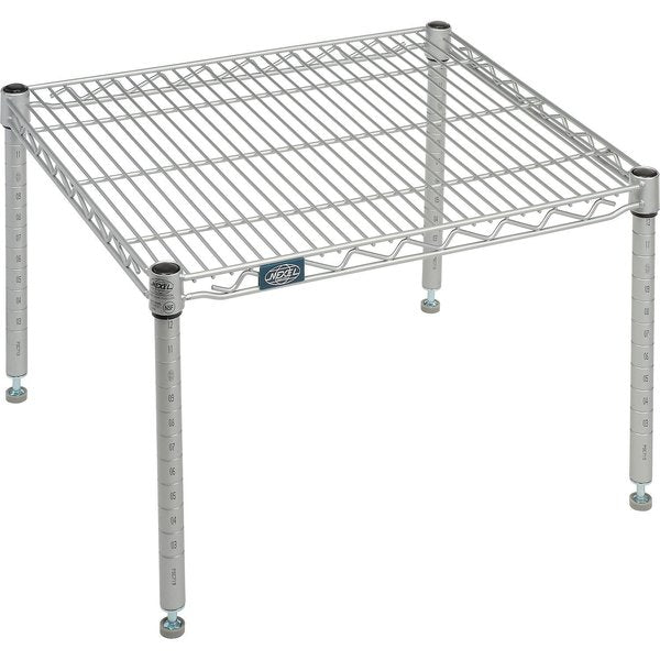 Nexelate Silver Epoxy Wire Dunnage Rack,  24W x 21D x 14H