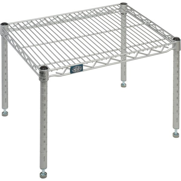 Nexelate Silver Epoxy Wire Dunnage Rack,  30W x 18D x 14H