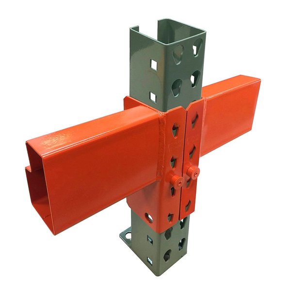 120 Inch Pallet Rack Beam,  Slotted 5610 lbs cap 2Pcs