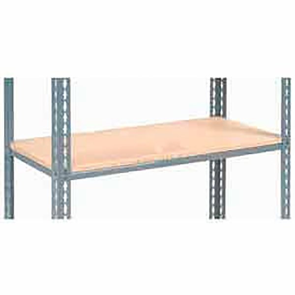 Additional Shelf Level Boltless Wood Deck 48W x 24D,  Gray