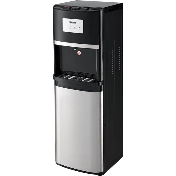 Non-Filtered Tri-Temp Water Dispenser,  Black With Stainless