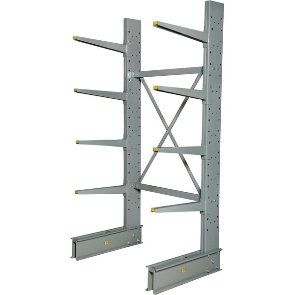 Single Sided Heavy Duty Cantilever Rack Starter,  48inWx38inDx96inH,  13, 300 Cap.