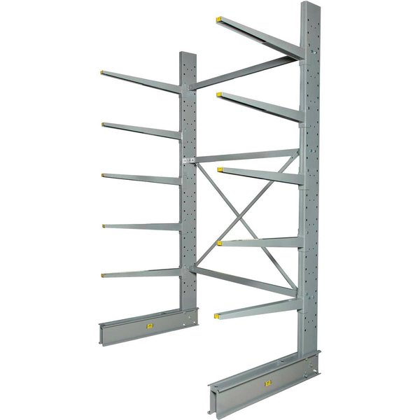 Single Sided Heavy Duty Cantilever Rack Starter,  72inWx50inDx120inH