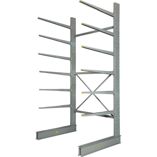 Single Sided Heavy Duty Cantilever Rack Starter,  2in Lip,  72inWx58inDx144inH