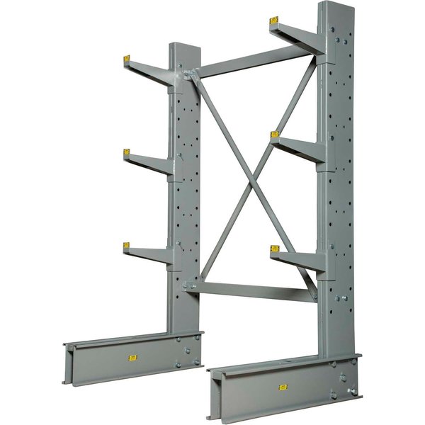 Single Sided Medium Duty Cantilever Rack Starter,  2in Lip,  48inWx33inDx72inH