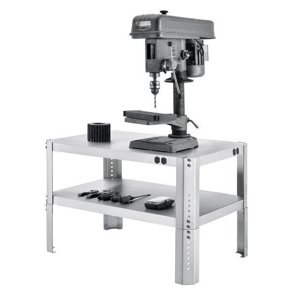 Adjustable Height Machine Stand,  430 Stainless Steel,  36W x 24D x 18-24H