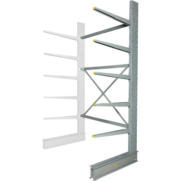 Single Sided Heavy Duty Cantilever Add-On Rack,  72inWx50inDx120inH