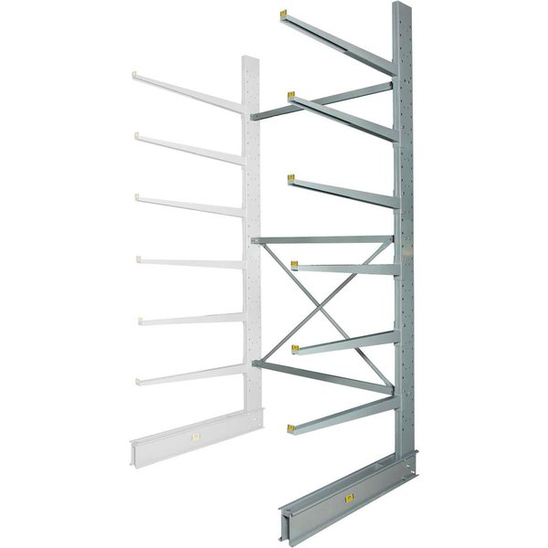 Single Sided Heavy Duty Cantilever Add-On Rack,  72inWx50inDx144inH