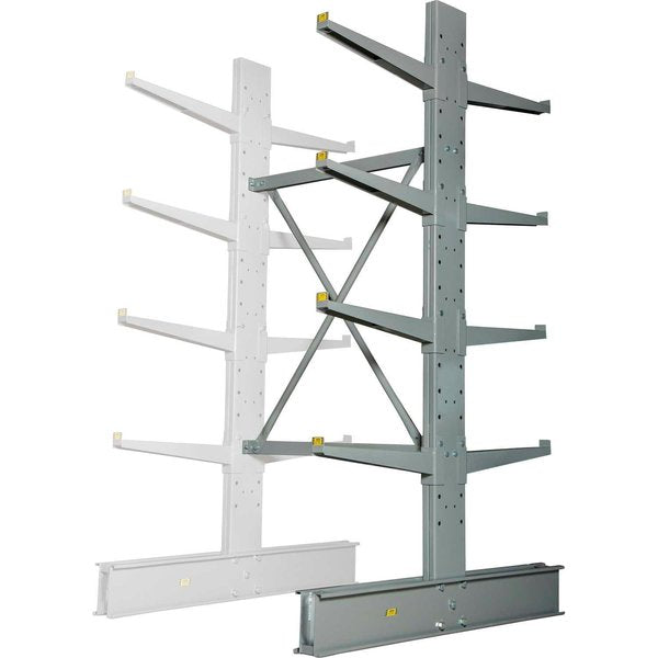 Double Sided Heavy Duty Cantilever Add-On Rack,  2in Lip,  48inWx60inDx96inH