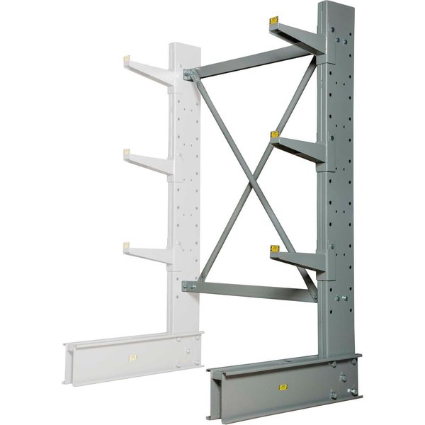 Single Sided Medium Duty Cantilever Add-On Rack,  2in Lip,  48inWx33inDx72inH