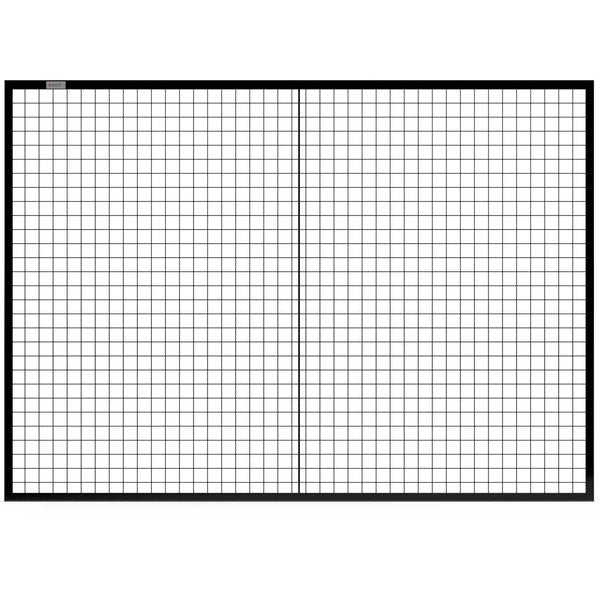 Machine Wire Guard Panel,  7'W,  Black