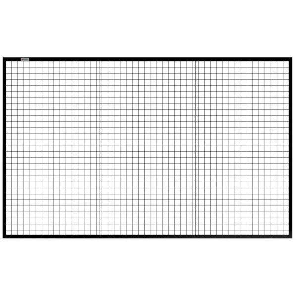 Machine Wire Guard Panel,  8'W,  Black