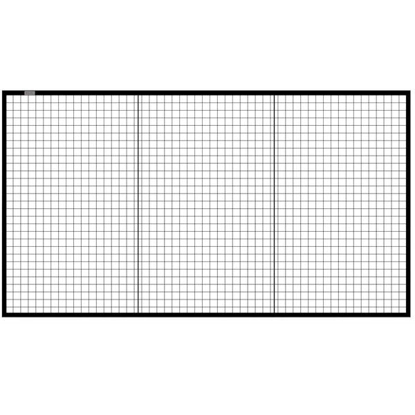 Machine Wire Guard Panel,  9'W,  Black