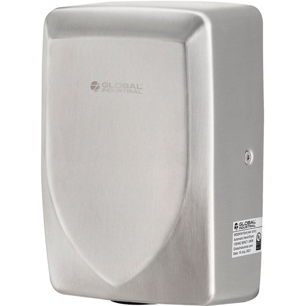 High Velocity Automatic Hand Dryer,  ADA Compliant,  Brushed Stainless,  120V