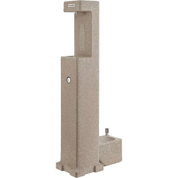 Outdoor Bottle Filler with Pet Station,  24-1/2 x 12-1/2 x 60-1/4