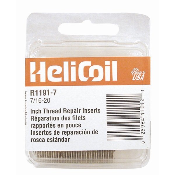Helical Insert,  7/16"-14 Thrd Sz,  6 PK