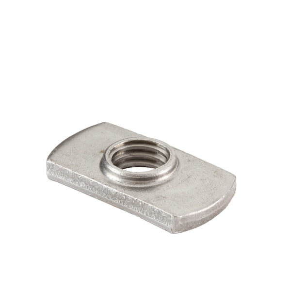 Spring Nut,  1/2"-13,  Steel,  Plain Finish,  500 PK
