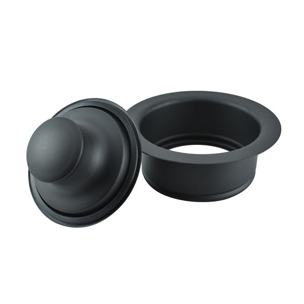 Garbage Disposal Stopper and Flange,  Black