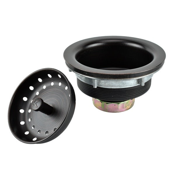 Sink Strainer with Fixed Post Basket,  Venetian Bronze